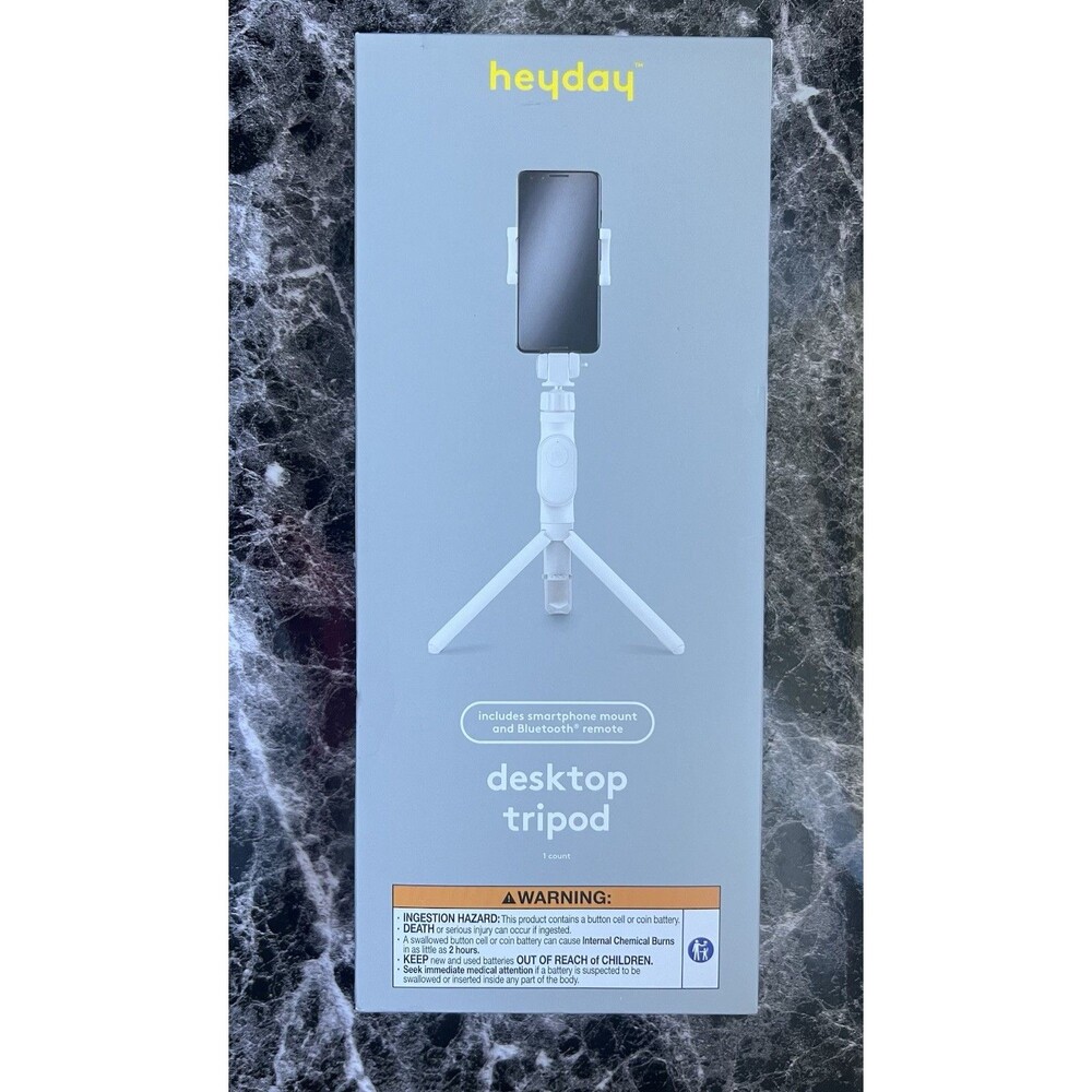 Desktop Tripod + Phone Mount - heyday™ Stone White: ABS Screw Fittings Holder